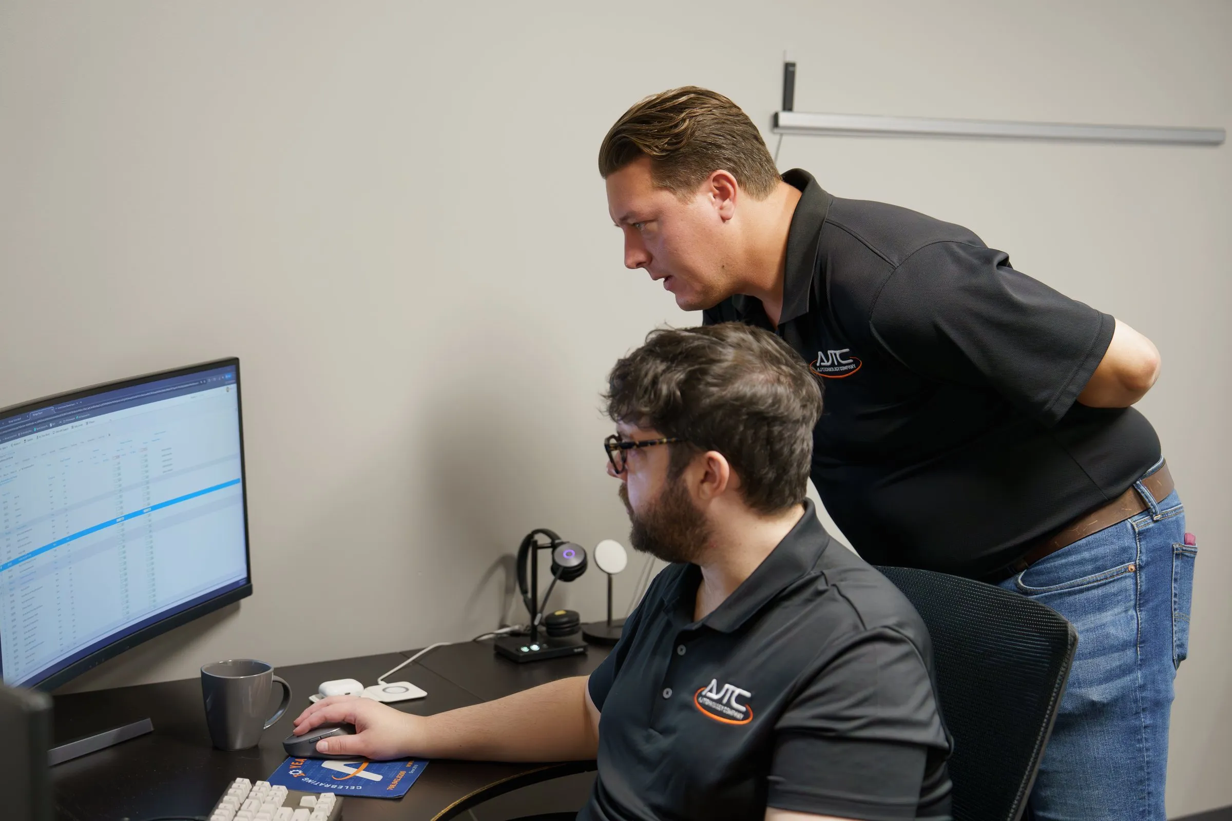 AJTC engineers planning a client project